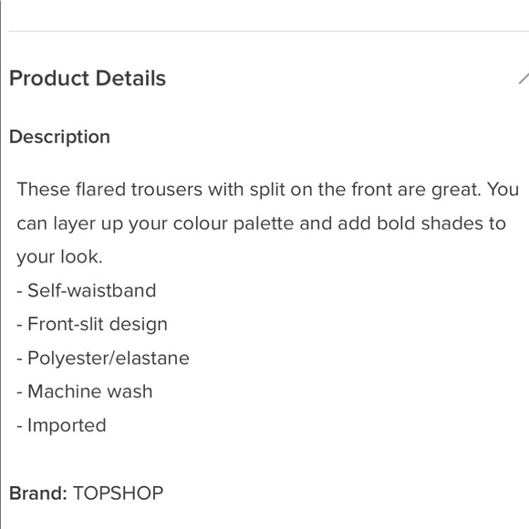 Topshop Flared Pants - Picture 5 of 5